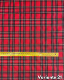 LANETTA SCOZZESE - TARTAN ROSSO 4 MODELLI