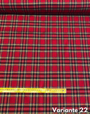 LANETTA SCOZZESE - TARTAN ROSSO LUREX 3 MODELLI