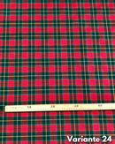 LANETTA SCOZZESE - 24 TARTAN ROSSO E VERDE