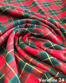 LANETTA SCOZZESE - 24 TARTAN ROSSO E VERDE