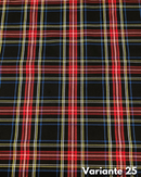 LANETTA SCOZZESE - 25 TARTAN NERO/ROSSO/BLU