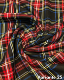 LANETTA SCOZZESE - 25 TARTAN NERO/ROSSO/BLU