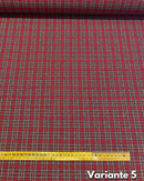LANETTA SCOZZESE - TARTAN ROSSO LUREX 3 MODELLI