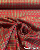 LANETTA SCOZZESE - TARTAN ROSSO LUREX 3 MODELLI
