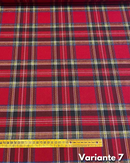 LANETTA SCOZZESE - TARTAN ROSSO LUREX 3 MODELLI