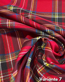 LANETTA SCOZZESE - TARTAN ROSSO LUREX 3 MODELLI