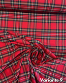 LANETTA SCOZZESE - TARTAN ROSSO 4 MODELLI