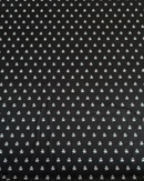 VELLUTO STAMPATO - FONDO NERO FIORELLINO BIANCO