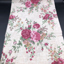 COTONE ARREDAMENTO - 102 FIORE ROSA FONDO BEIGE