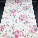 COTONE ARREDAMENTO - 093 FIORE ROSA/VERDE FONDO PANNA