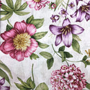 COTONE ARREDAMENTO - 116 FIORE GRANDE ROSA/VIOLA