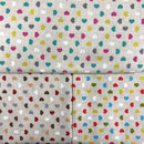 COTONE ARREDAMENTO - 158 CUORICINI COLORATI - TRE VARIANTI