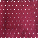 COTONE ARREDAMENTO - CUORICINI BORDEAUX 189 - DUE VARIANTI
