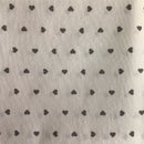 COTONE ARREDAMENTO - CUORICINI GRIGIO 191 - TRE VARIANTI