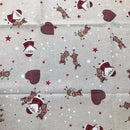 COTONE ARREDAMENTO - 458 BABBO NATALE E RENNE