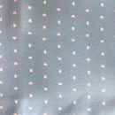 COTONE ARREDAMENTO - CUORICINI CELESTE 190 - DUE VARIANTI