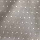 COTONE ARREDAMENTO - CUORICINI GRIGIO 191 - TRE VARIANTI