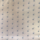 COTONE ARREDAMENTO - CUORICINI CELESTE 190 - DUE VARIANTI