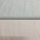 COTONE 100% - 085 FONDO BIANCO/POIS ROSA E CELESTE