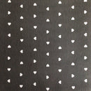 COTONE ARREDAMENTO - CUORICINI GRIGIO 191 - TRE VARIANTI