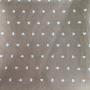 COTONE ARREDAMENTO - 192 CUORICINI BEIGE - DUE VARIANTI