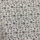 COTONE 100% - 073 TESCHI FONDO ROSA