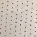 COTONE ARREDAMENTO - 192 CUORICINI BEIGE - DUE VARIANTI